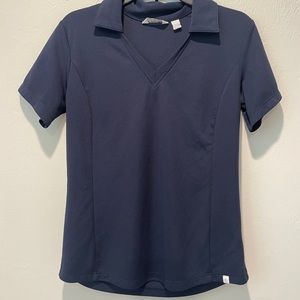 lady hagen navy golf shirt